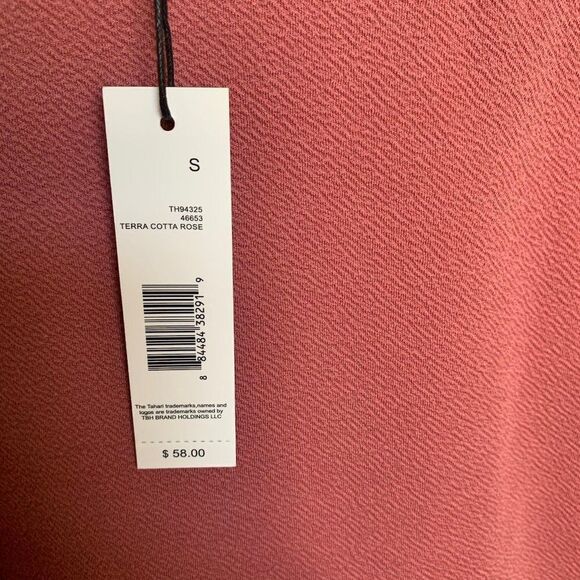 Tahari ASL Terra Cotta Rose Blouse - Picture 8 of 8